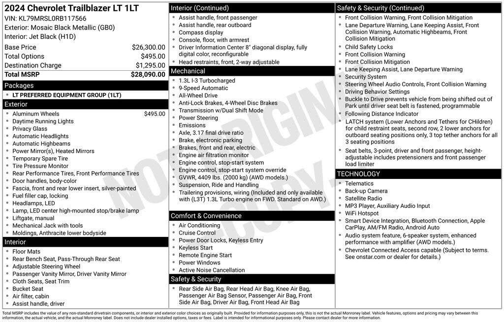 2024 CHEVROLET Trailblazer