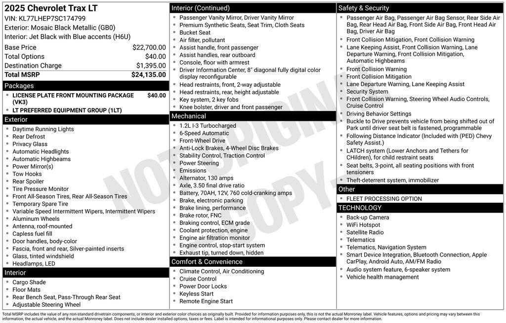 2025 CHEVROLET Trax