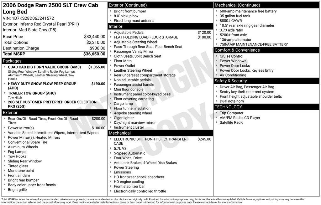 2006 DODGE Ram