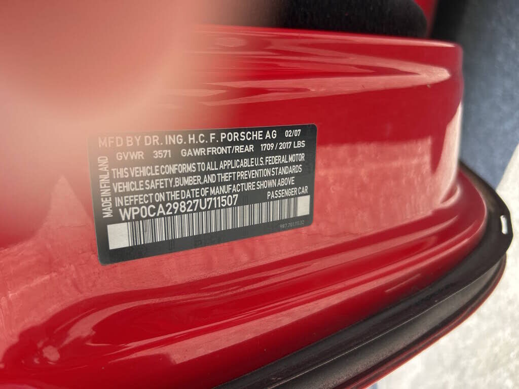 2007 PORSCHE Boxster