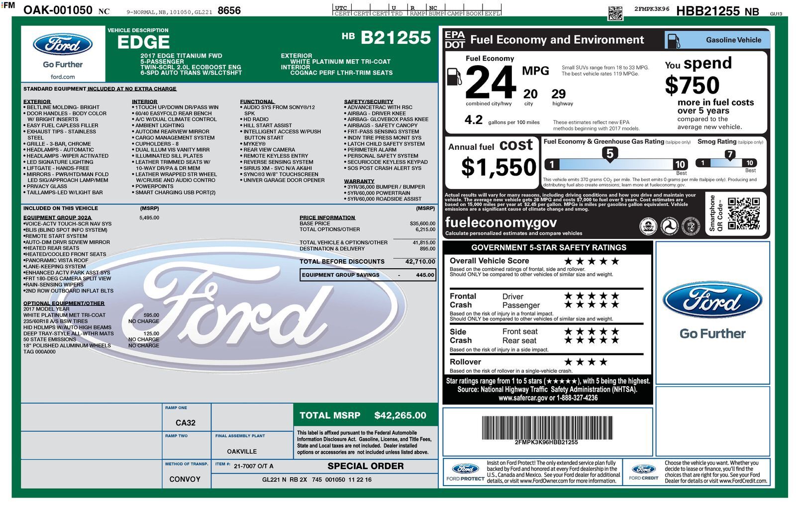 2017 FORD Edge