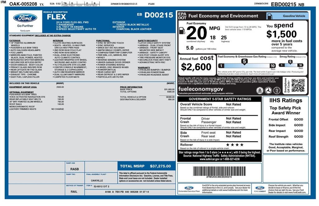 2014 FORD Flex