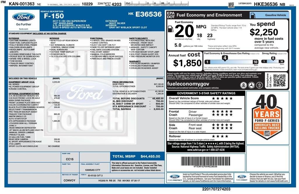 2017 FORD F-150