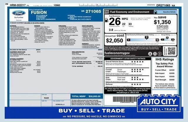 2013 FORD Fusion