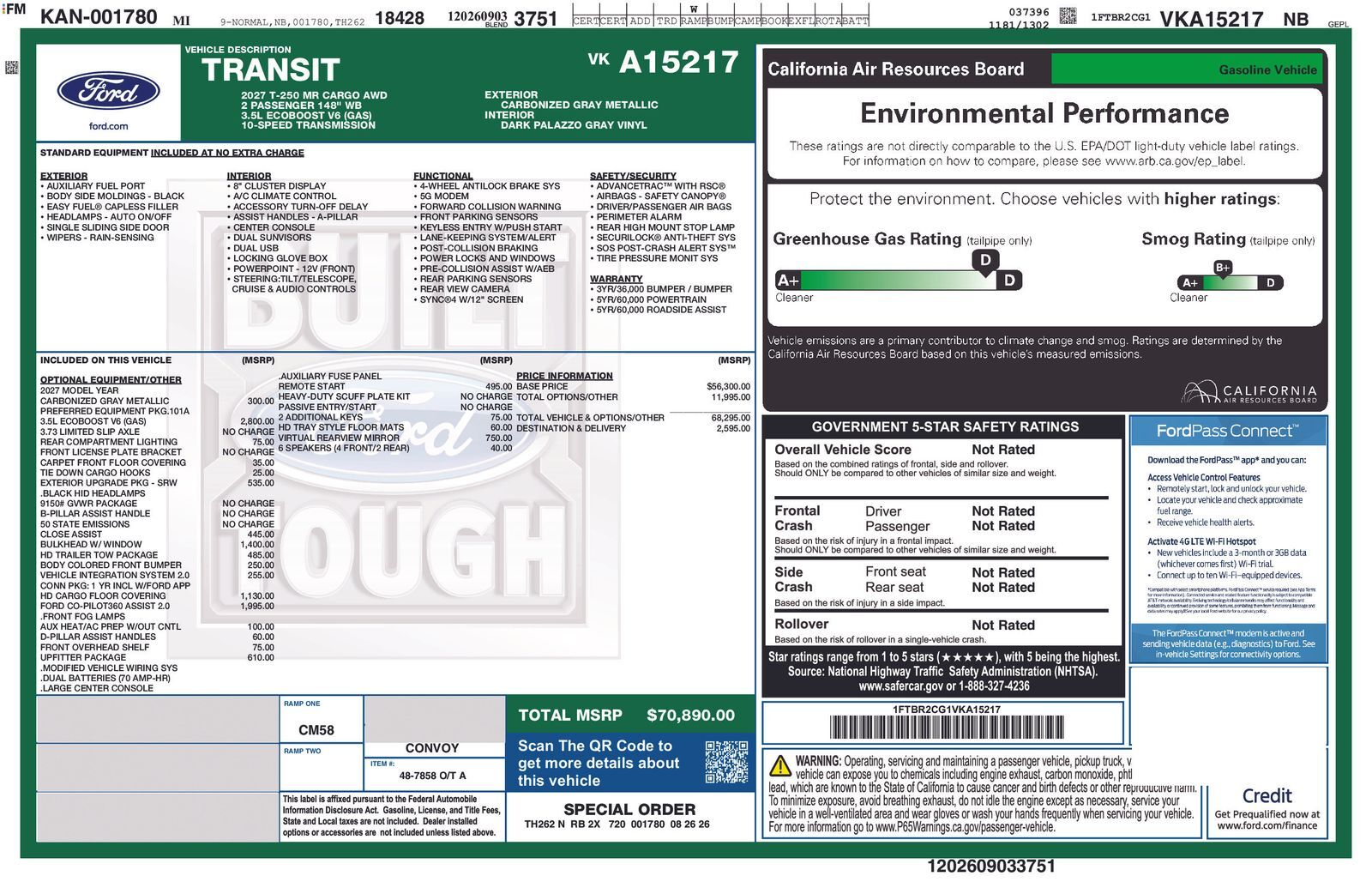 2027 FORD Transit