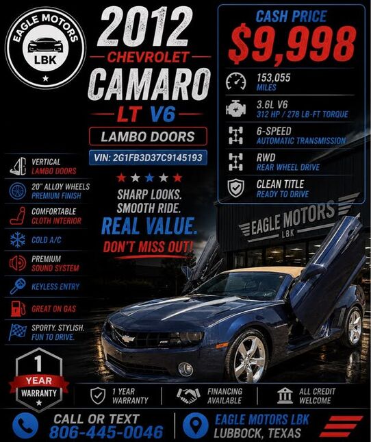 2012 CHEVROLET Camaro