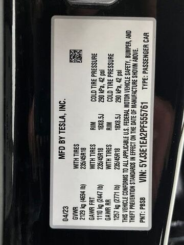 2023 TESLA Model 3