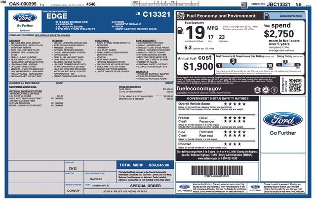 2018 FORD Edge