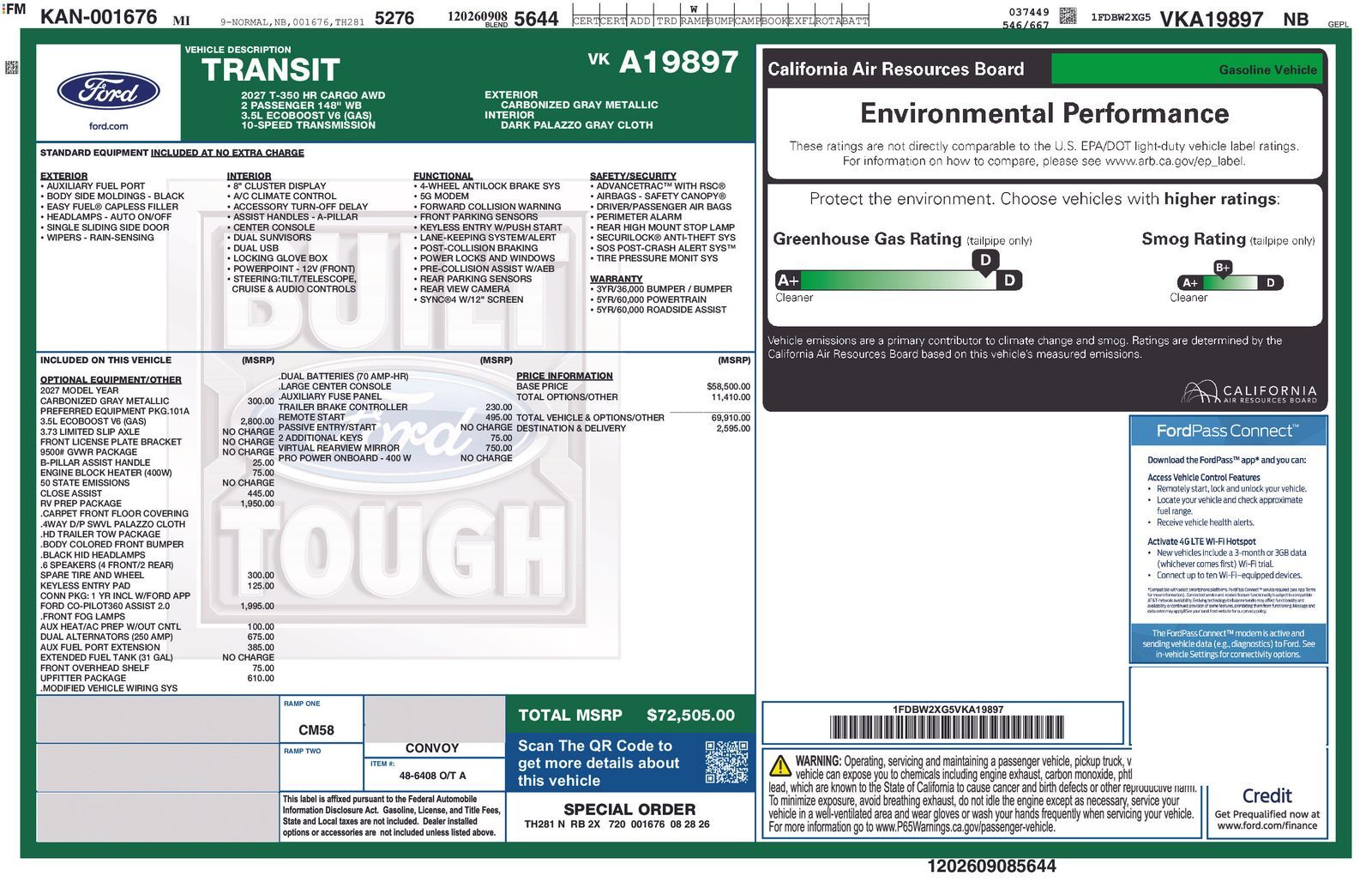 2027 FORD Transit