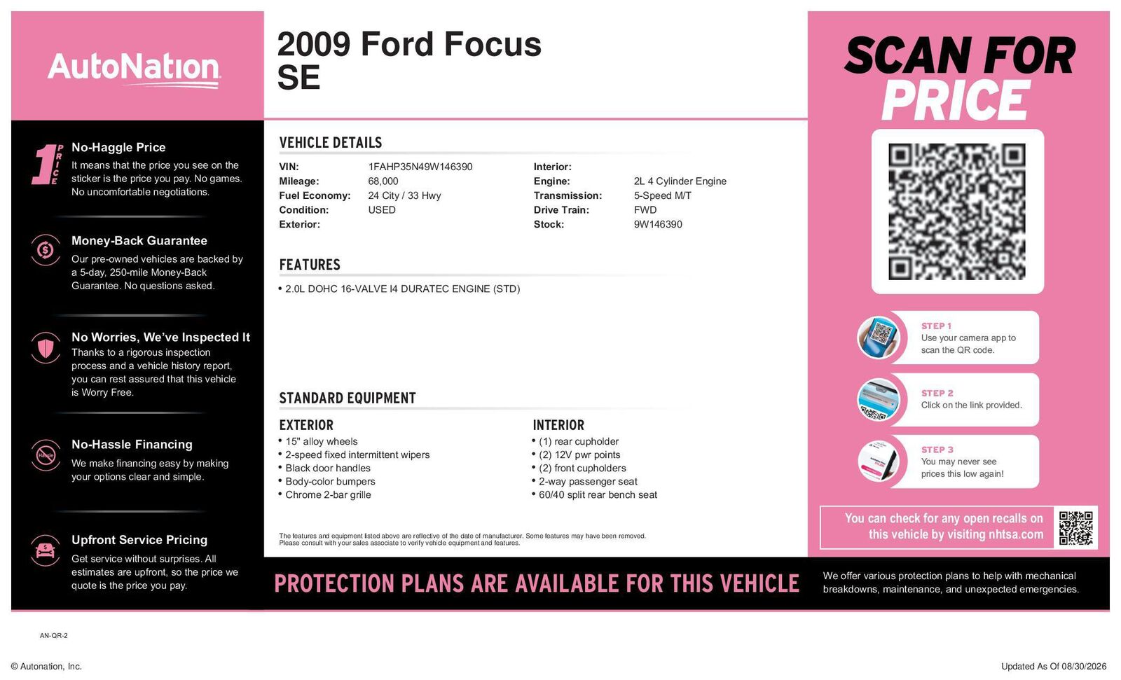 2009 FORD Focus