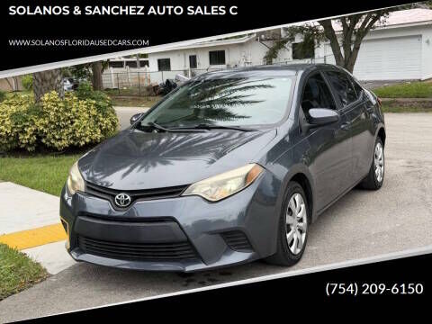 2014 TOYOTA Corolla