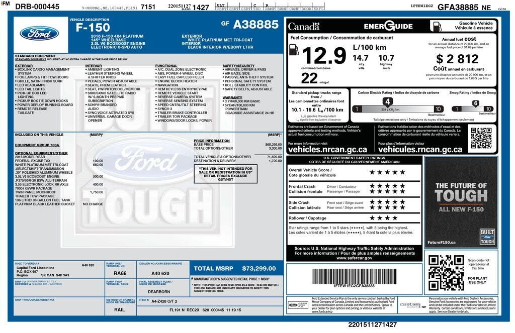 2016 FORD F-150