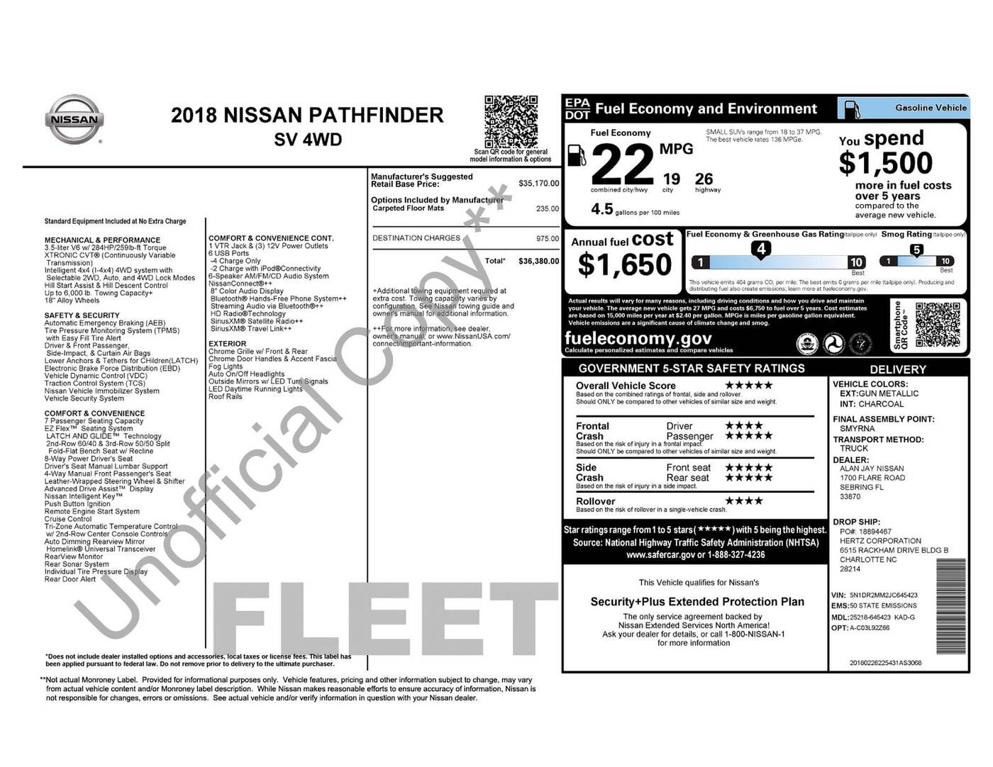2018 NISSAN Pathfinder