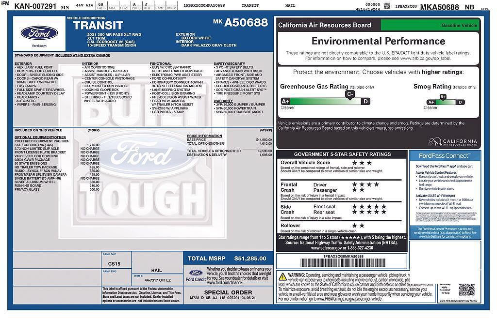 2021 FORD Transit