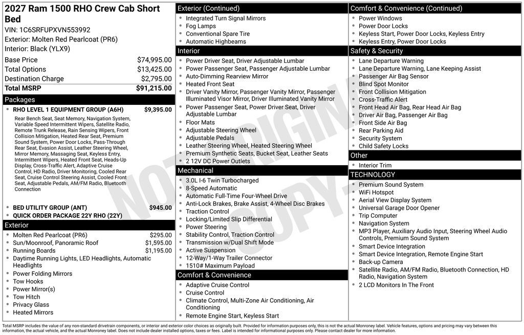 2027 RAM 1500