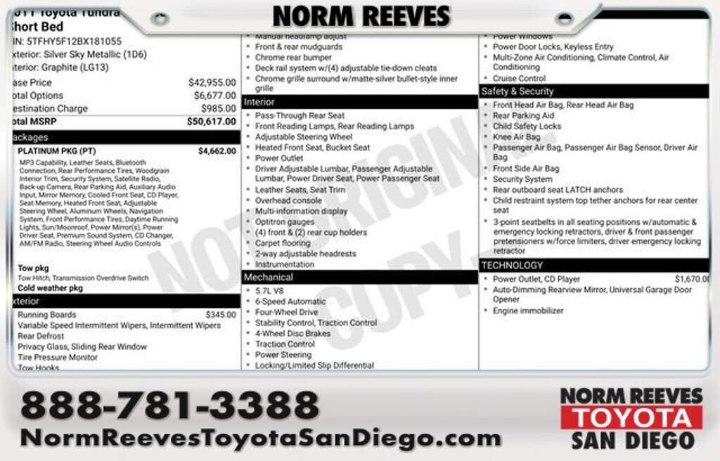 2011 TOYOTA Tundra