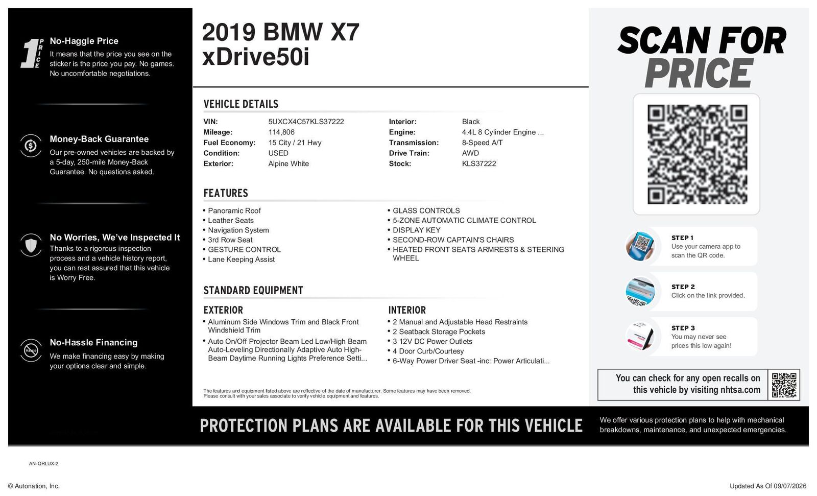 2019 BMW X7