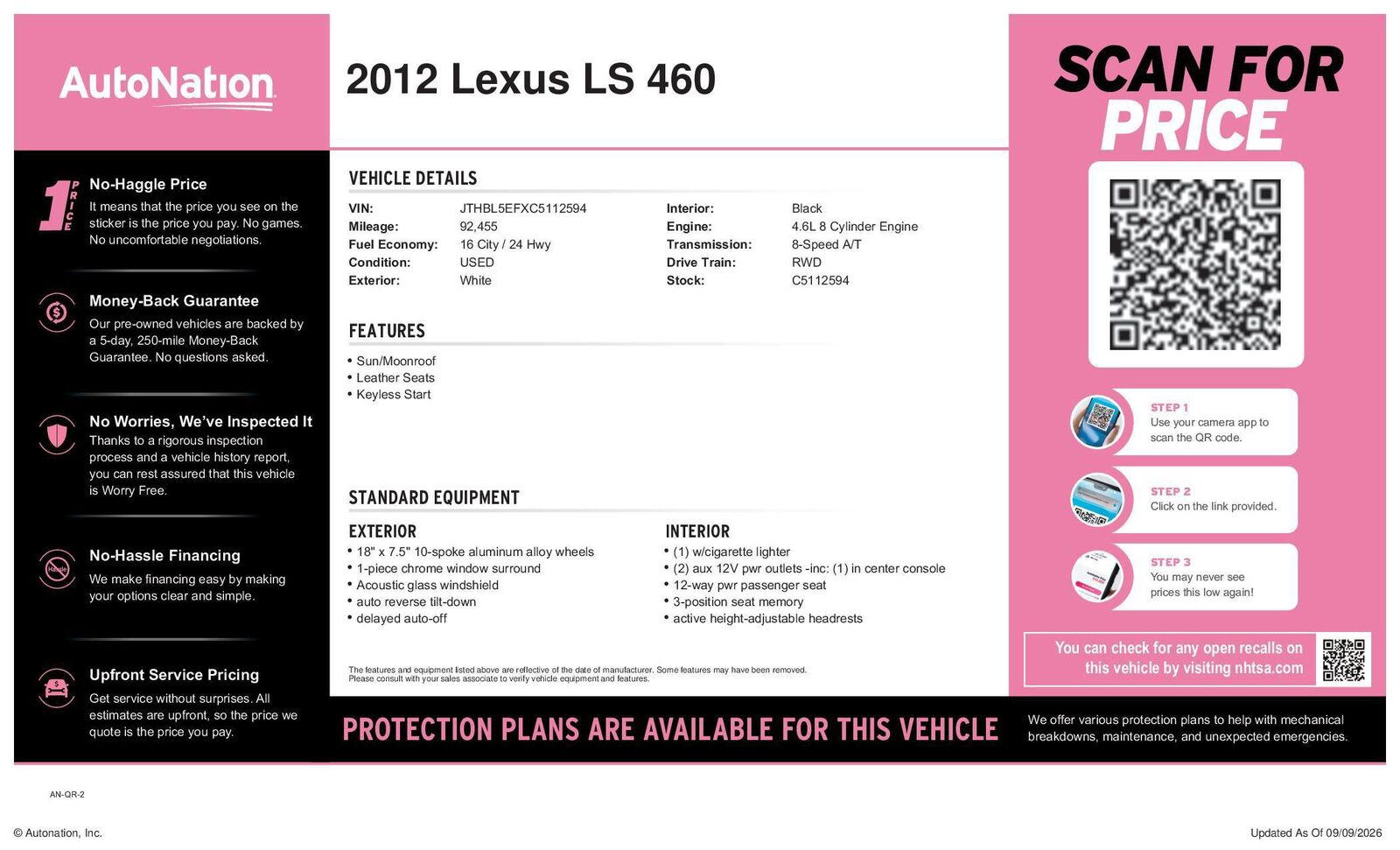 2012 Lexus LS
