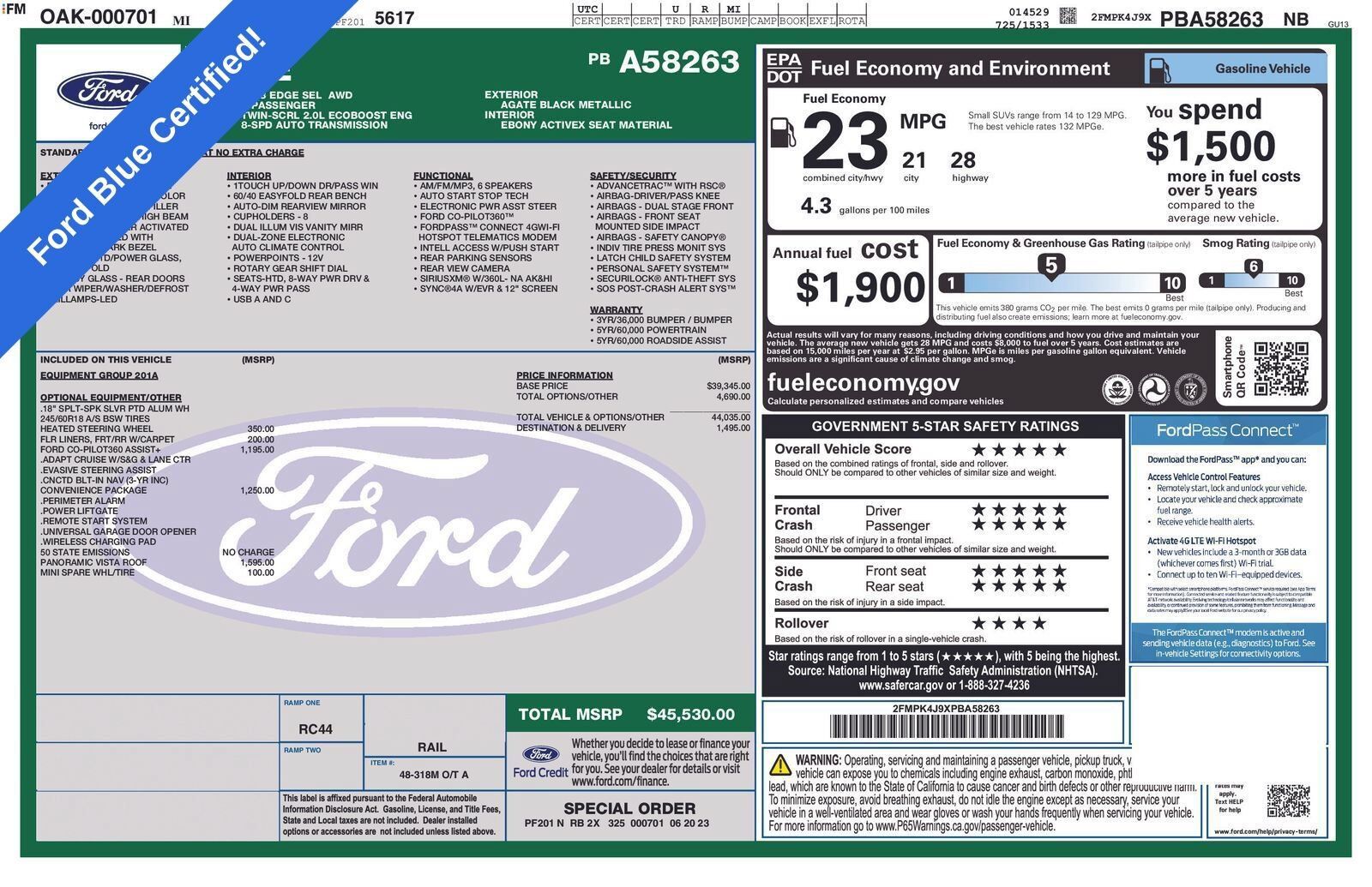 2023 FORD Edge