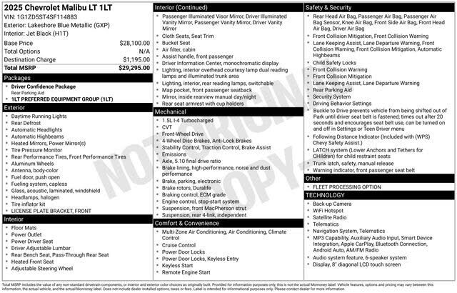 2025 CHEVROLET Malibu