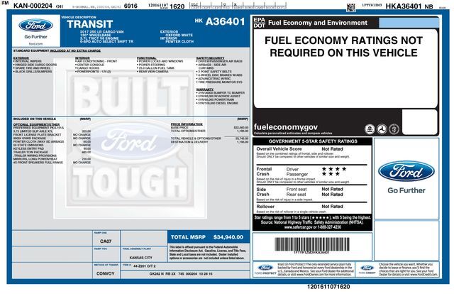 2017 FORD Transit