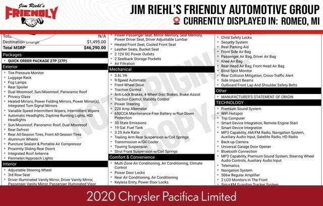 2020 CHRYSLER Pacifica