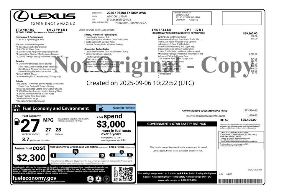 2026 Lexus TX