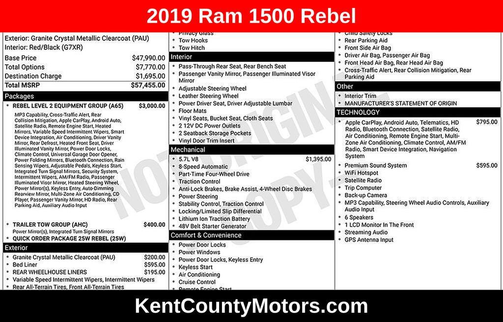 2019 RAM 1500