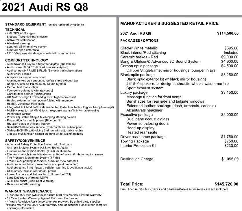 2021 Audi RS Q8