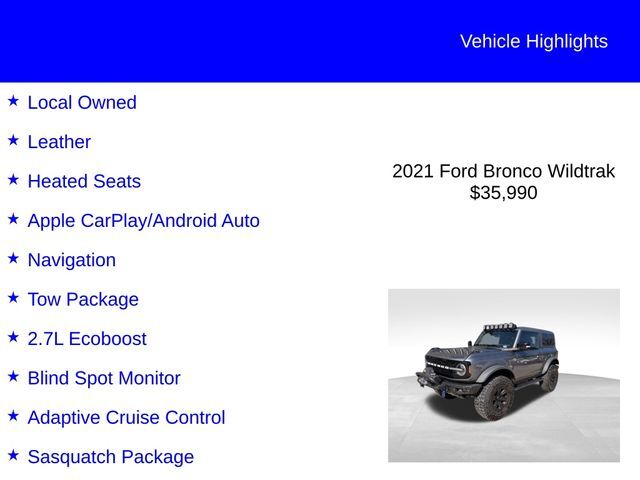 2021 FORD Bronco