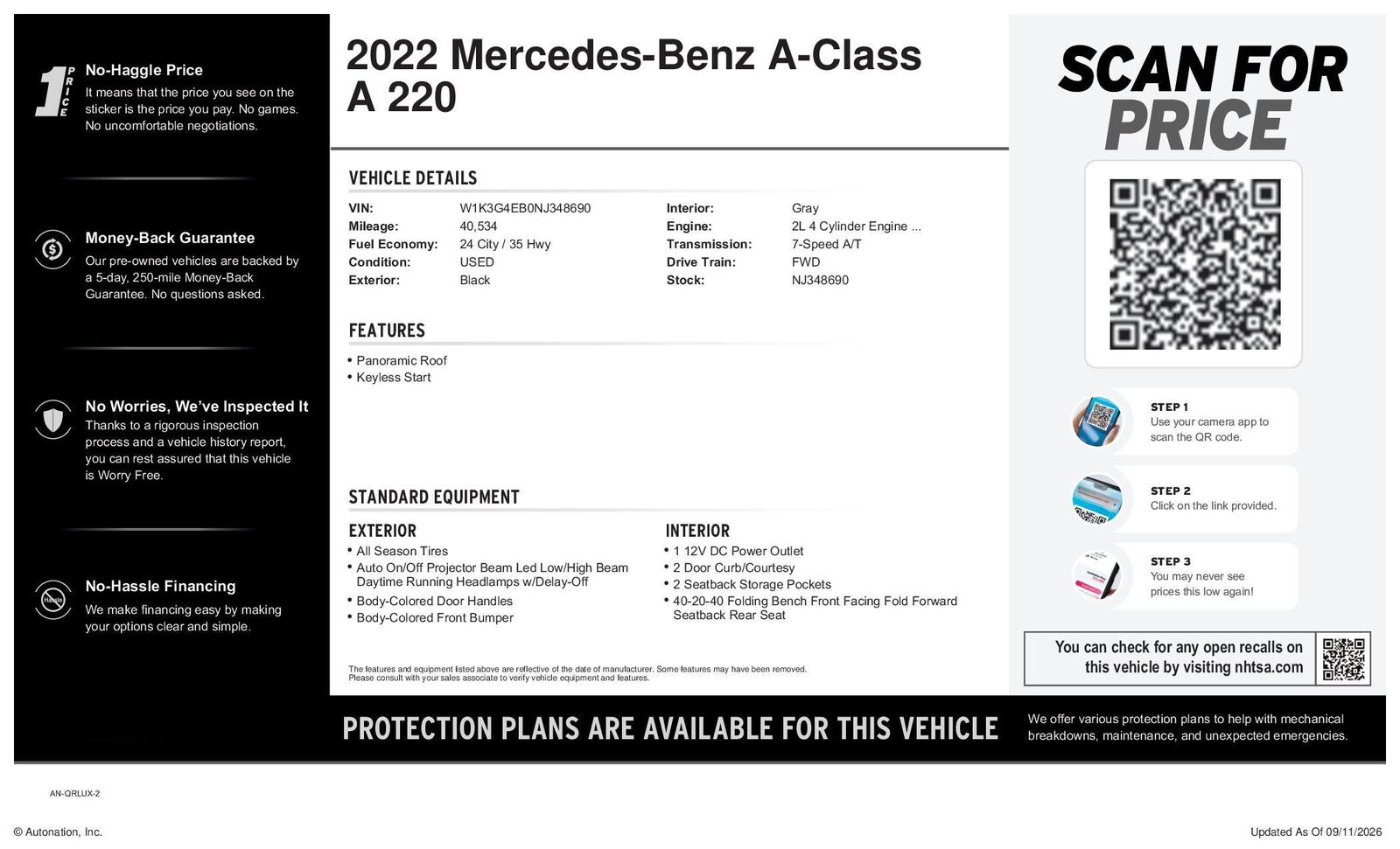 2022 Mercedes-Benz A-Class