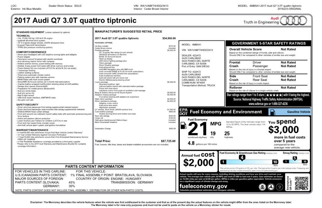 2017 Audi Q7