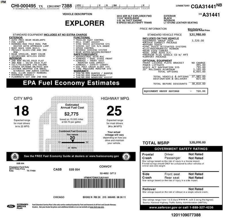 2012 FORD Explorer