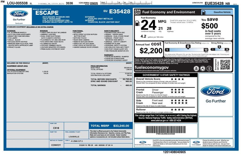 2014 FORD Escape