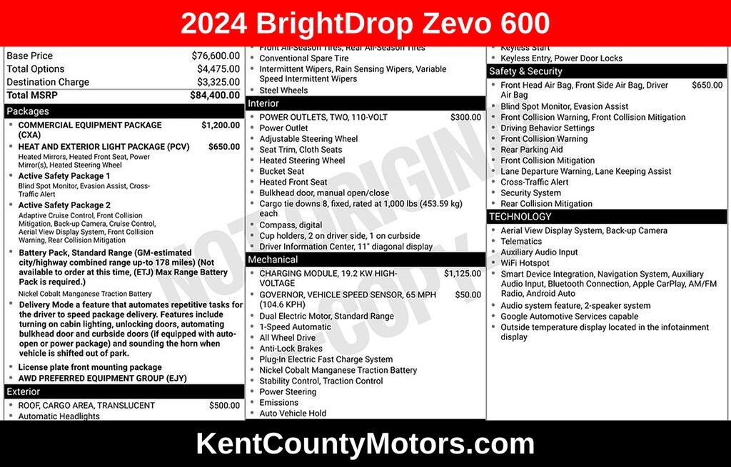 2024 BRIGHTDROP Zevo