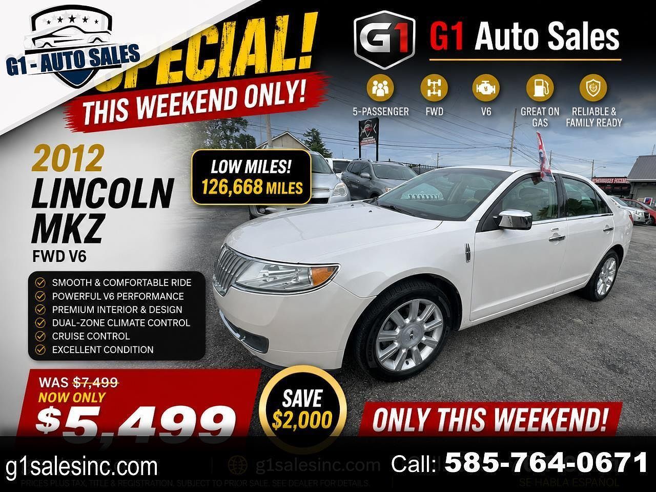 2012 LINCOLN MKZ