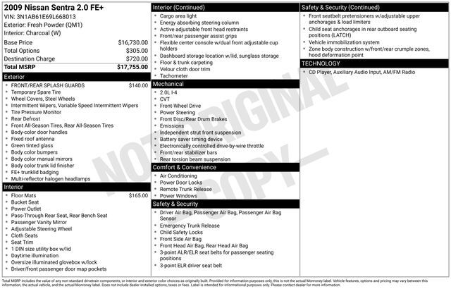 2009 NISSAN Sentra