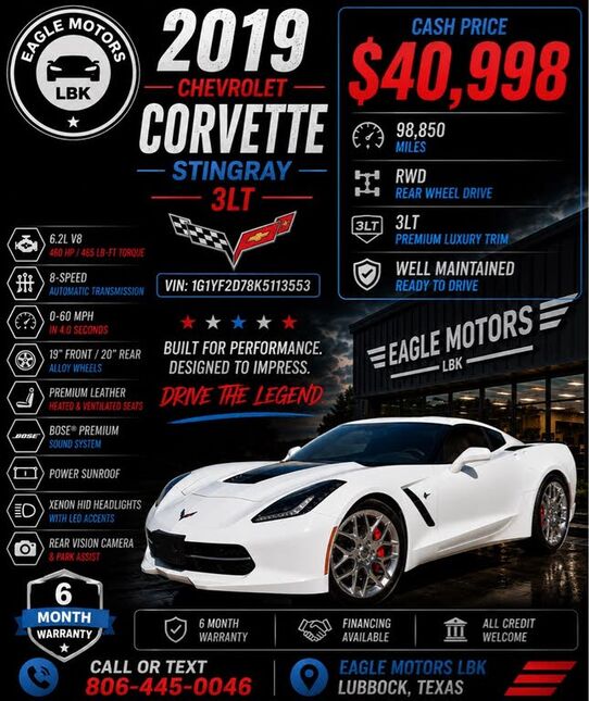 2019 CHEVROLET Corvette