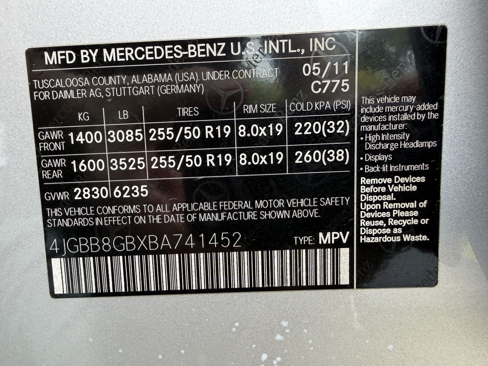 2011 Mercedes-Benz M-Class
