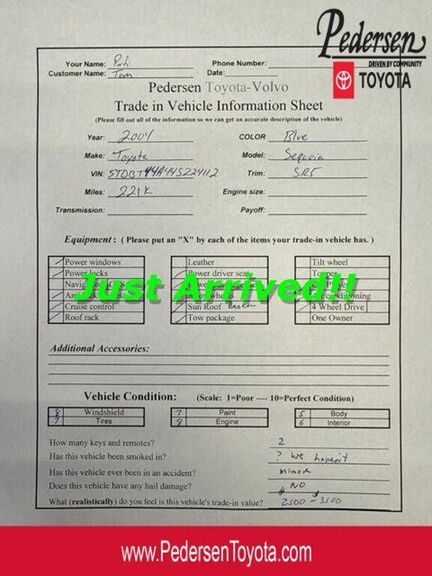 2004 TOYOTA Sequoia