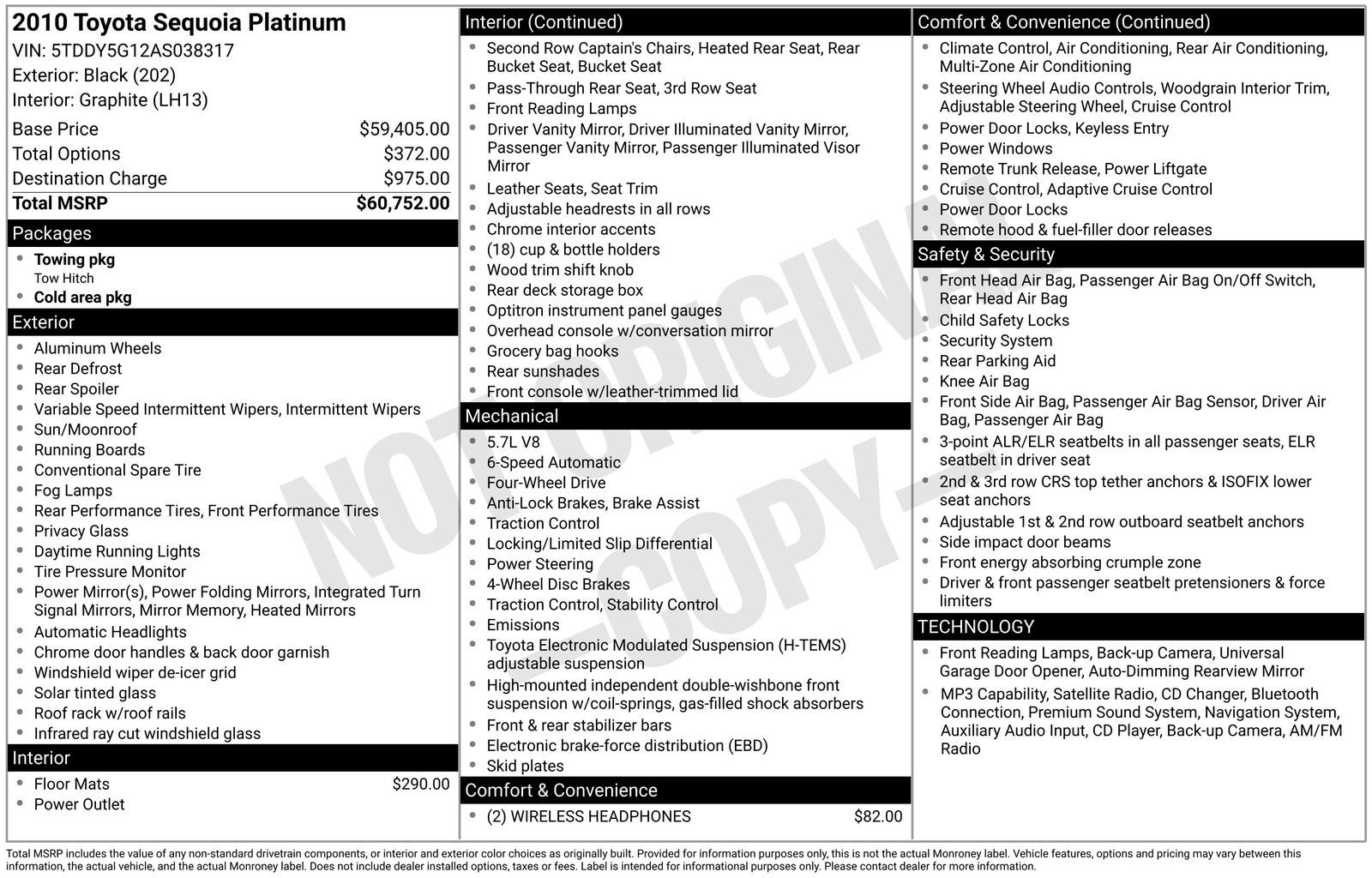 2010 TOYOTA Sequoia