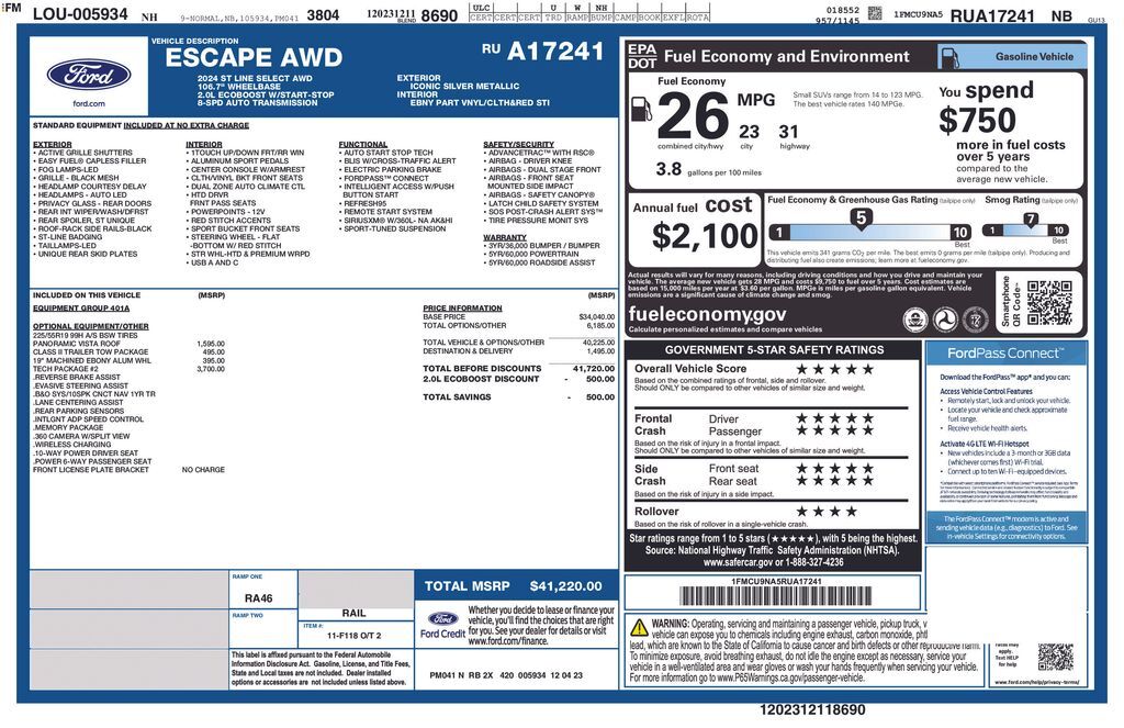 2024 FORD Escape