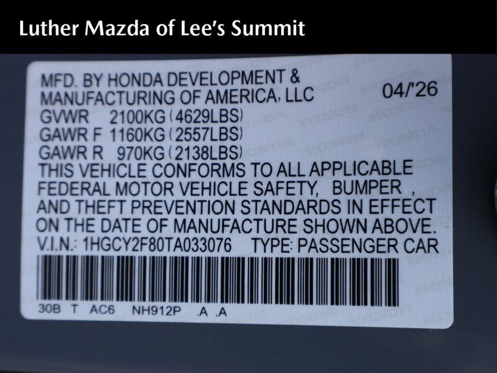 2026 HONDA Accord