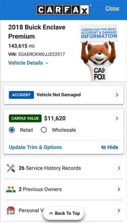 2018 BUICK Enclave
