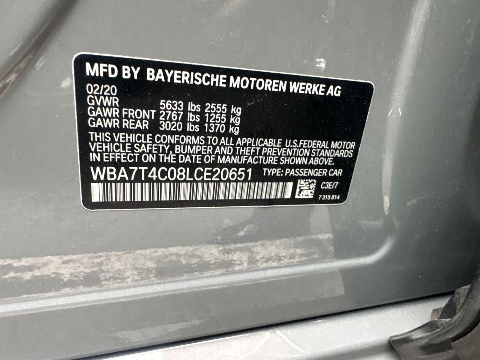 2020 BMW 7 Series