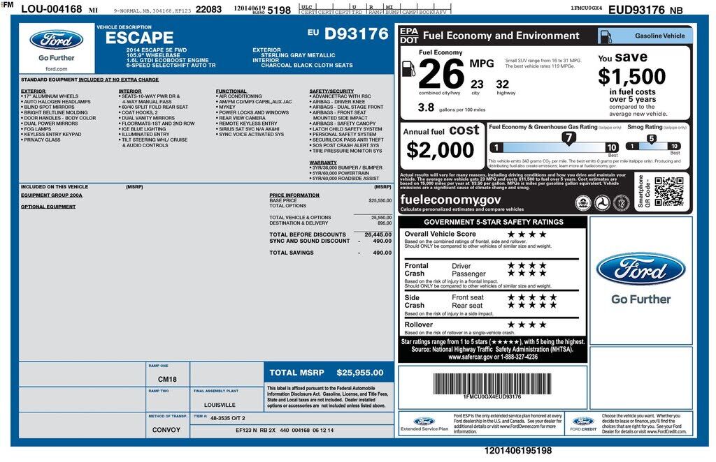 2014 FORD Escape