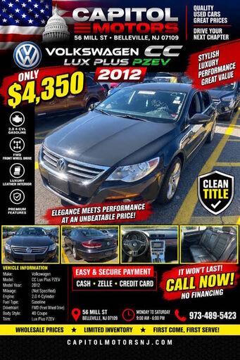 2012 VOLKSWAGEN CC