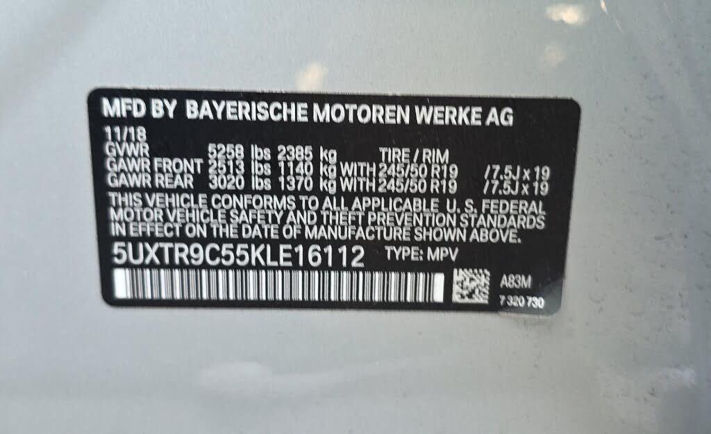 2019 BMW X3