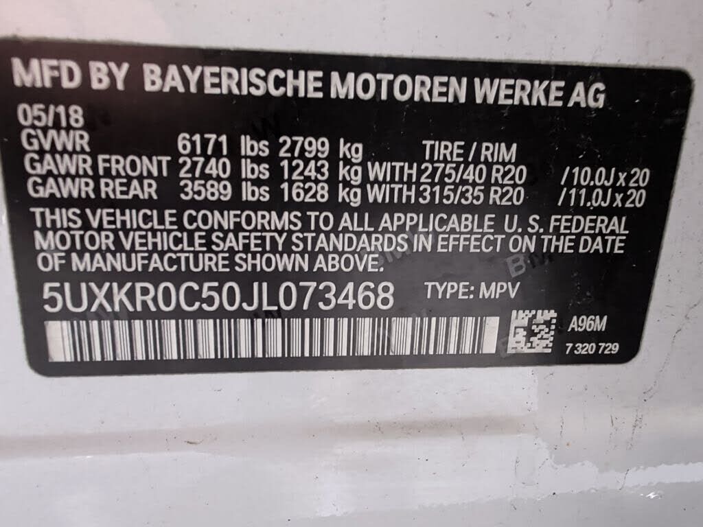2018 BMW X5