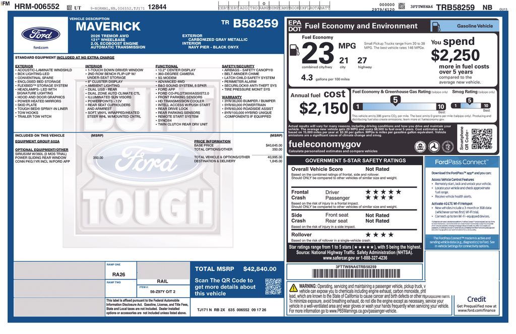 2026 FORD Maverick